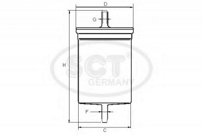 SCT GERMANY st374 -  Топливный фильтр